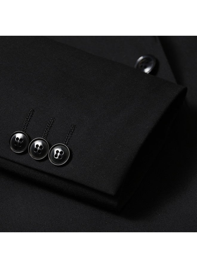 ROMON بليزر رجال الأعمال للرجال بدلة مريحة للتنقل، بليزر زفاف للرجال، بدلة غير رسمية متعددة الاستخدامات للرجال - Image 5