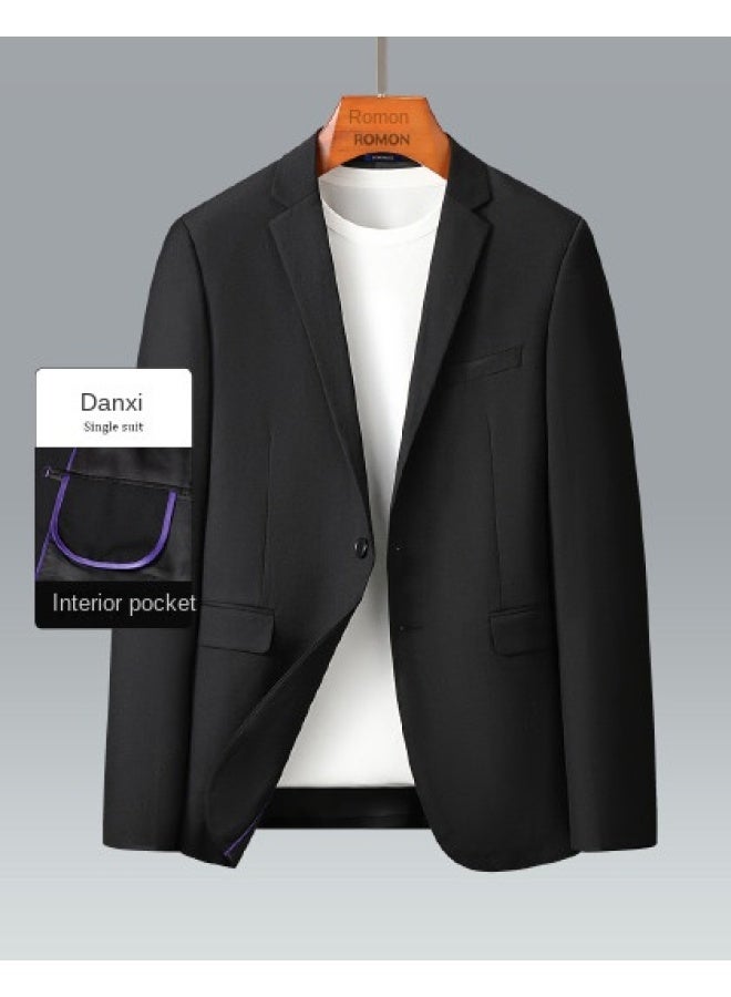 ROMON بليزر رجال الأعمال للرجال بدلة مريحة للتنقل، بليزر زفاف للرجال، بدلة غير رسمية متعددة الاستخدامات للرجال - Image 1