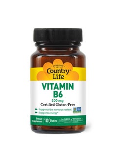 Country Life Vitamin B6 Supports Energy And The Nervous System 100Mg 100 Vegan Capsules Certified Gluten Free Certified Vegan Certified Halal Nongmo Verified  - Image 2