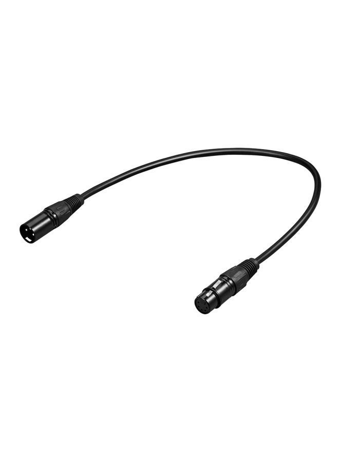 NIBEMINENT 3-Pin Male To 5-Pin Female DMX Converter Cable Black  - Image 2