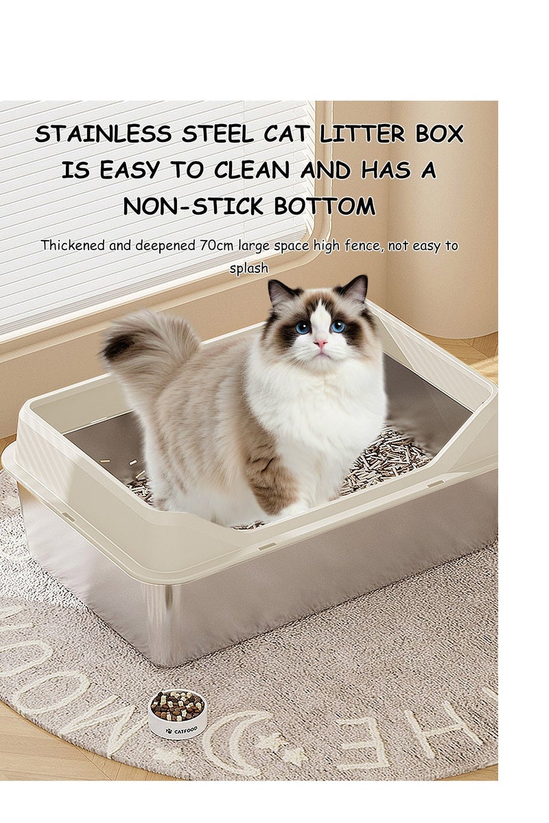 كيدل الأبحاث المتعلقة ب غير القابل للصدأ مربع القمامة القط - Image 4