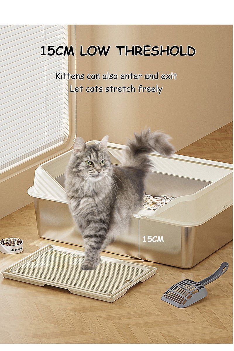 كيدل الأبحاث المتعلقة ب غير القابل للصدأ مربع القمامة القط - Image 2