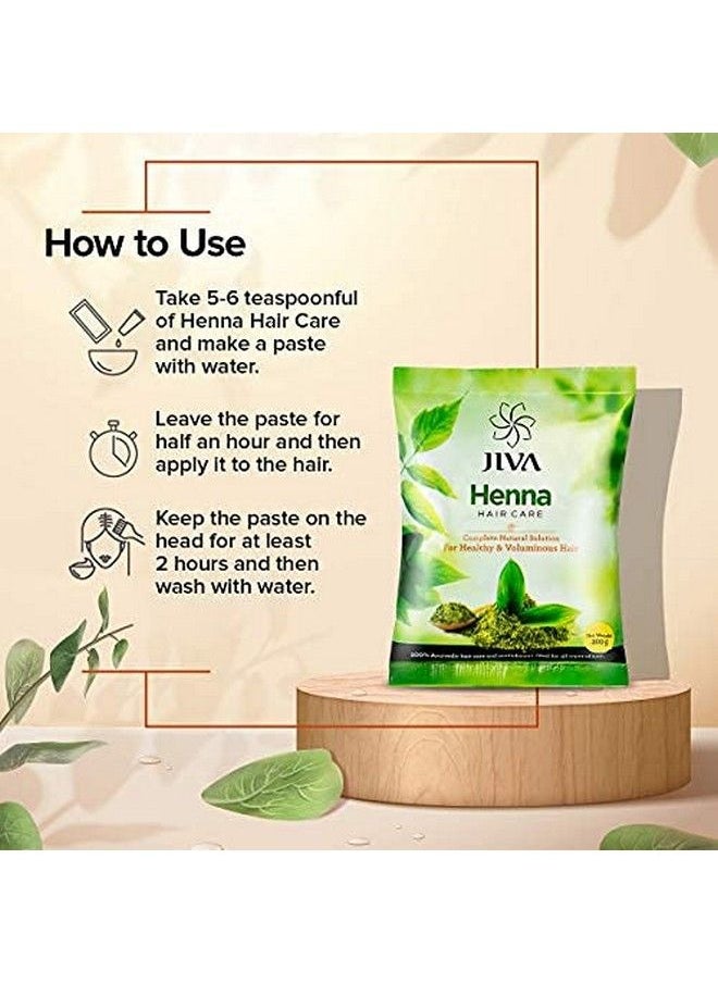 Jiva - Henna Hair Care Powder 200 Gm (Pack Of 4) | Mehendi For Hair | Natural Solution For Long Healthy And Strong Hair | Control Hair Fall & Repairs Damaged Hair - Image 1