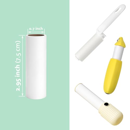 MINGRACE 2.95 inch Lint Roller Refill for MINGRACE Mini Lint Roller Travel Size Lint Remover Refills for Clothes, 6 Rolls by 40 Sheets per Roll Total 240 Extra Sticky Sheets (Refills Only) - Image 2