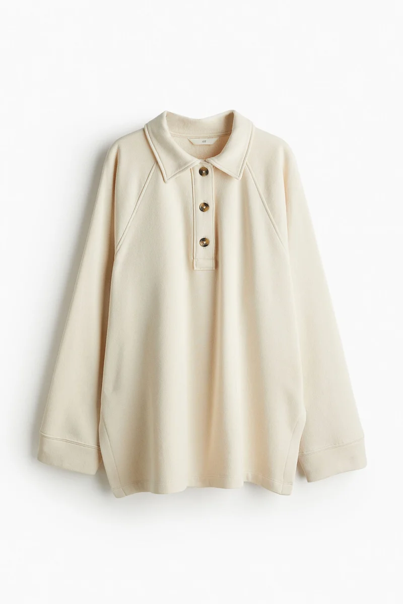 اتش اند ام سويت شيرت بياقة