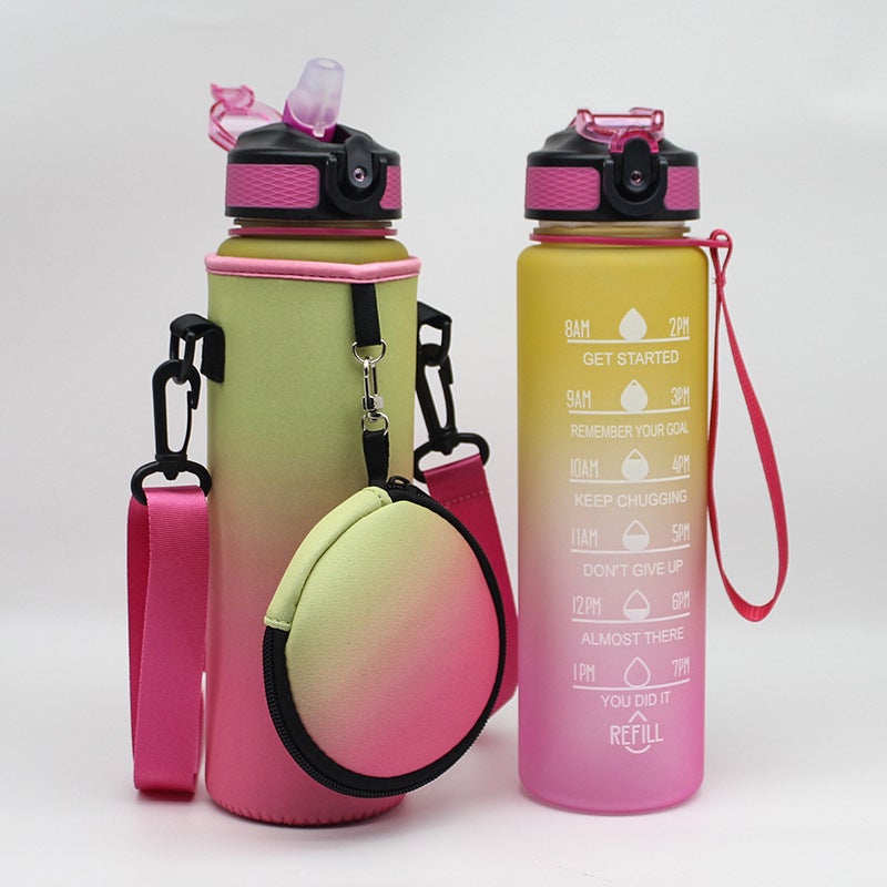 Sbr Diving Material Outdoor Sports Kettle Cup Cover Portable Strap Portable 1000Ml Protective Cover - Image 1