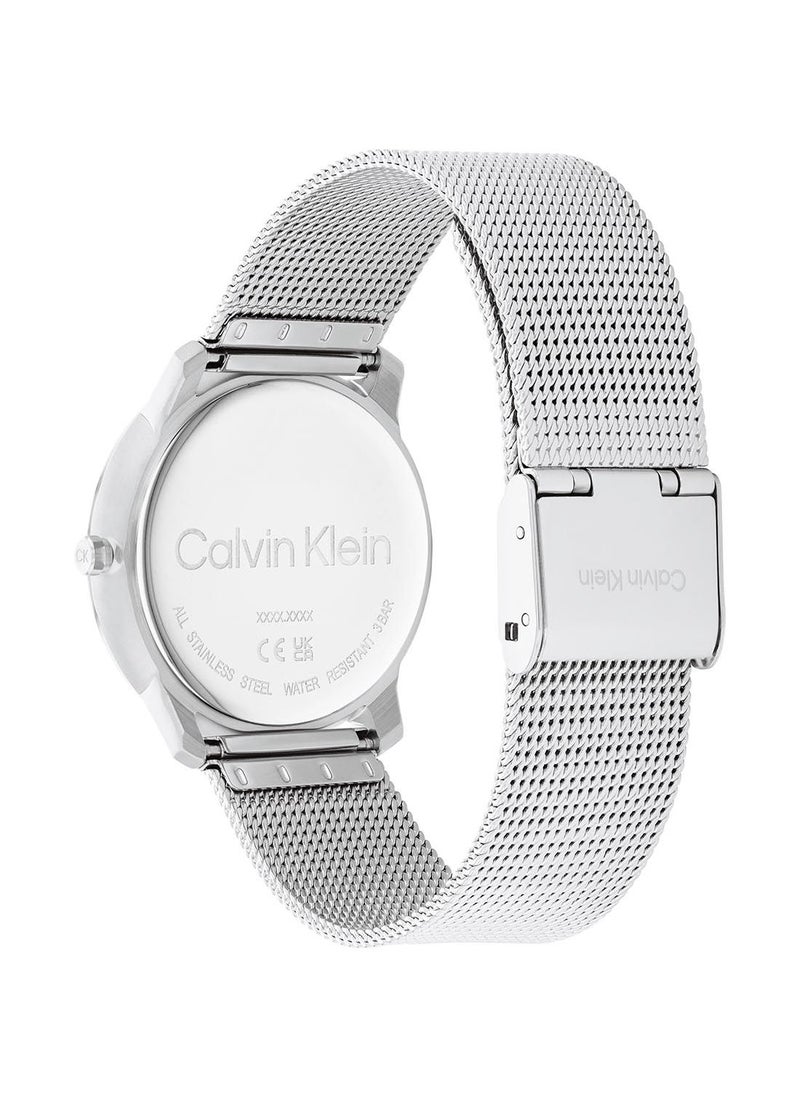 CALVIN KLEIN ساعة يد أنالوج دائرية مقاومة للماء مع ستانلس ستيل 25200032  - Image 3