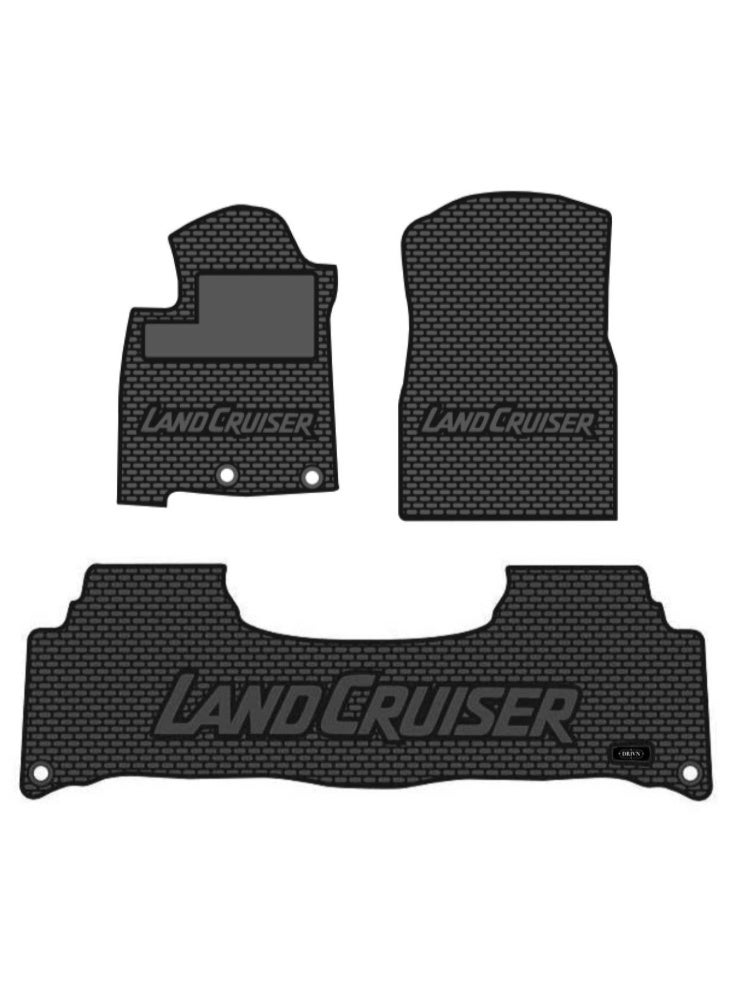  م م ذ ح م ش ﻦﻔﻳرد بطانات أرضية مطاطية داخلية لسيارة لاند كروزر 200 - Image 1