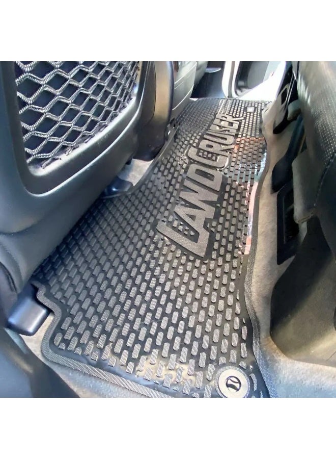  م م ذ ح م ش ﻦﻔﻳرد بطانات أرضية مطاطية داخلية لسيارة لاند كروزر 200 - Image 2