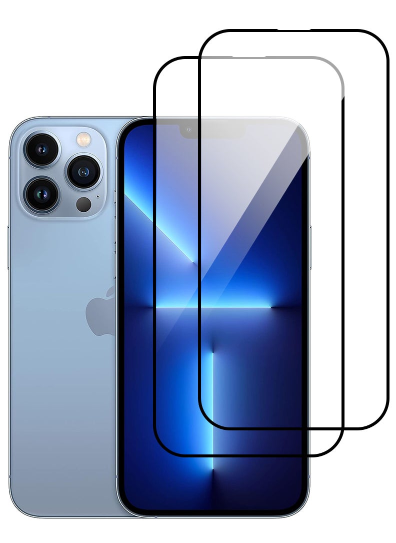Theodor Pack of 2 Tempered Glass Screen Protector With 9H hardness For APPLE IPHONE 13 PRO MAX 6.7  - Image 1