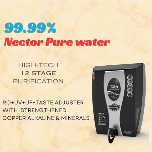 AQUAULTRA فلتر تنقية المياه أكوا ألترا للمنزل – نظام تحكم ذكي RO+UF+TDS + خزان LED للأشعة فوق البنفسجية | مع مقياس TDS رقمي وغطاء حماية للجسم ومجموعة ترشيح أولية - Image 5