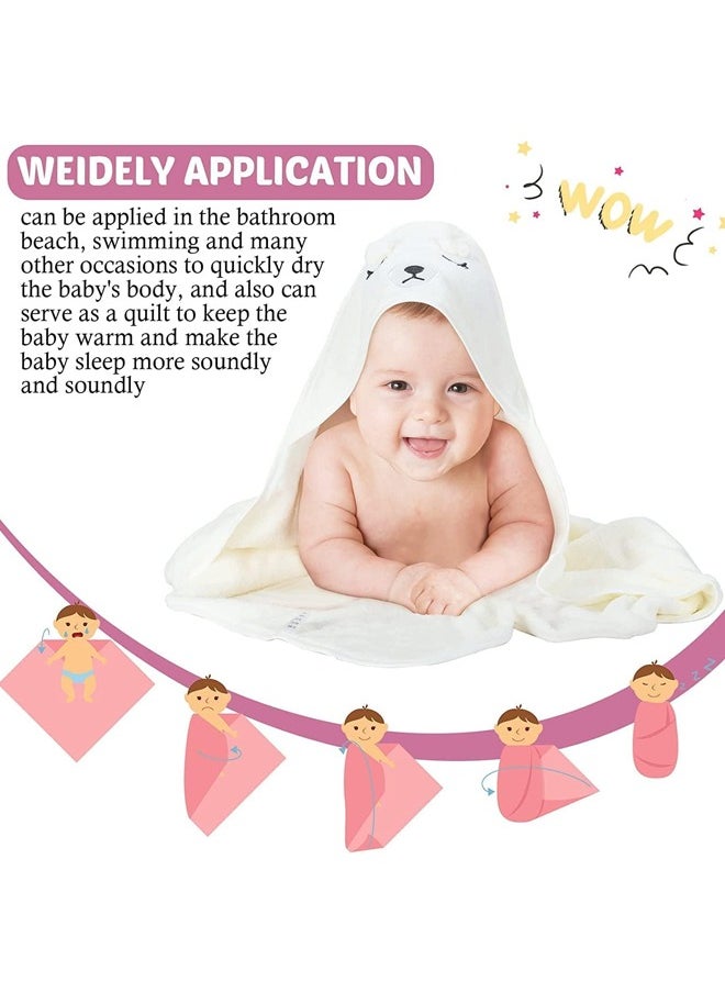 Generic - Hooded Towel - Rayon Made from Bamboo, Baby Stuff Towel-Ultra Absorbent, Hooded Towels for Baby, Toddler Bath Towel, Premium Soft Bath Towel,Baby Stuff Shower Gifts for Boy and Girl - Image 1