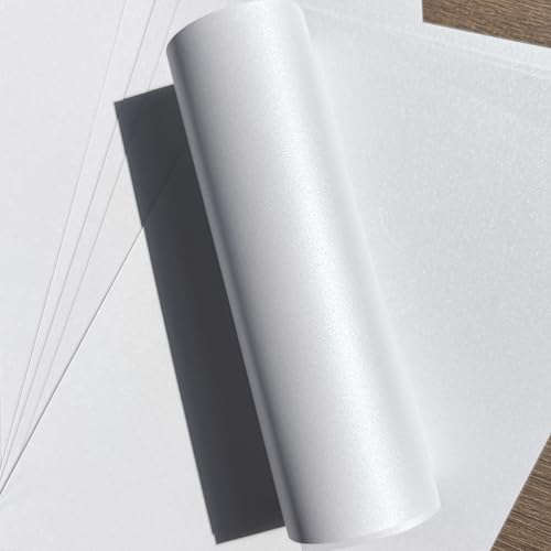 Syntego 10 x A4 Frost White Pearlescent Shimmer Paper 120gsm / 32lb bond Double Sided Suitable for Inkjet and Laser Printers - Image 1