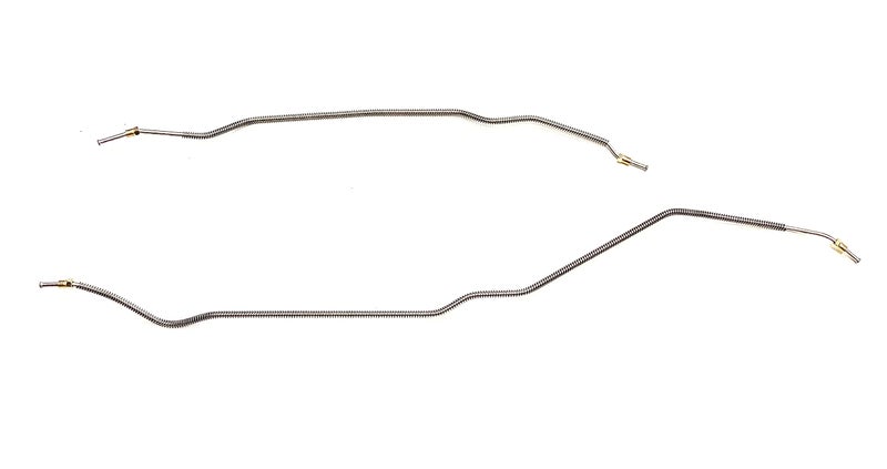 The Stop Shop Rear Axle Brake Lines Fits 69 Camaro And 6974 Nova Stainless The Stop Shop - Image 2