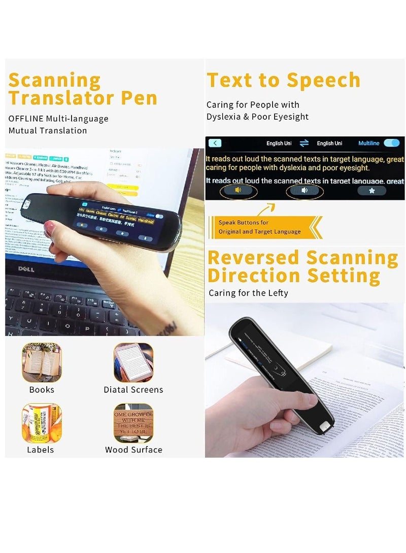 Arabest Scan Reader Translation Pen 112 Language Portable Translator OCR Scanner Text to Speech Smart Recording Text Except For Learning Dyslexia, Meeting Recording - Image 4