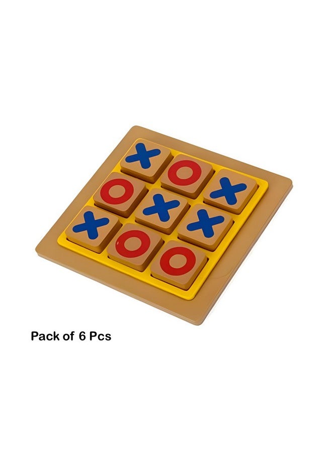 LUCID...We Build Relations LUCID...We Build Relations Classic Tic Tac Toe Game, Zero and Cross Game; Wooden, Birthday Return Gift for Kids with Complimentary Gift Wrap-(Pack of 6)  - Image 2