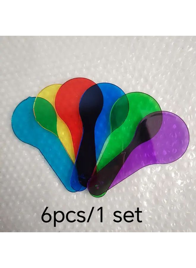 6pcs Color Mixing Synthesis Cards Primary Color Overlay Puzzle Science Experiment Educational Tool - Image 1