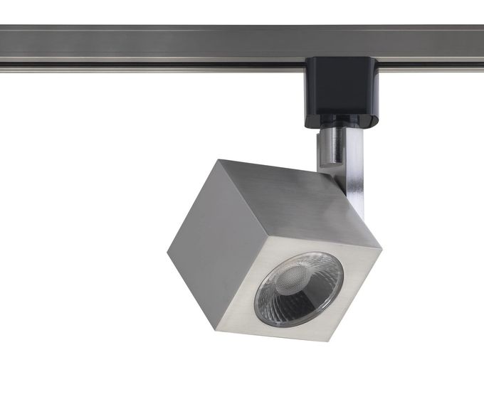 Satco Nuvo TH467 One Light Track Head, Brushed Nickel, 2.75x2.38x2.38 - Image 2