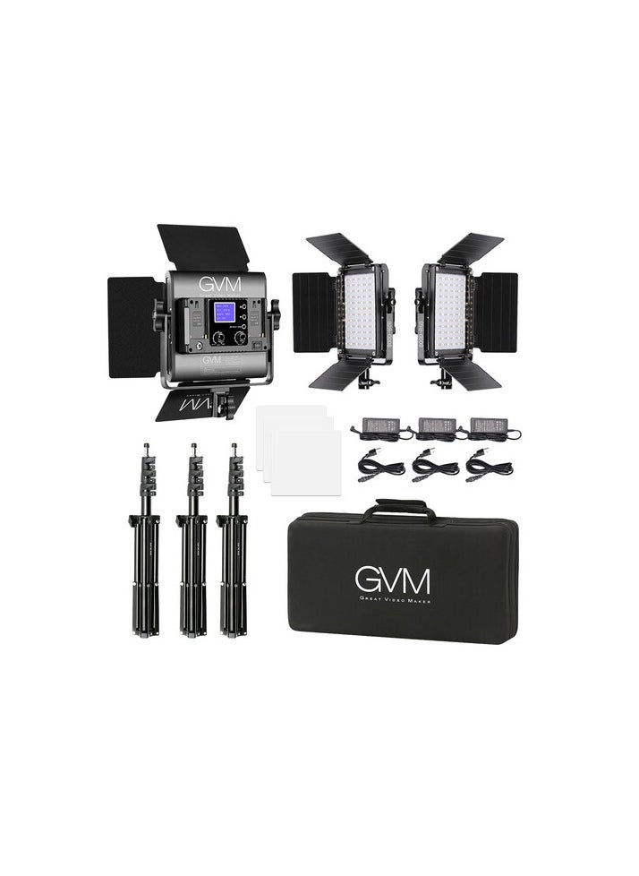 GVM Great Video Maker - GVM STUDIO LIGHT LED 800D RGB 3L KIT - Image 1