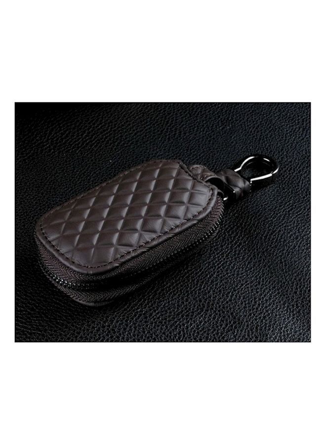NIBEMINENT Leather Car Key Box Chain