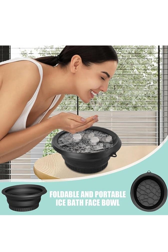 RinGinG Folding ice basin ice surface bowl ice compress folding washbasin cold compress beauty face - Image 5