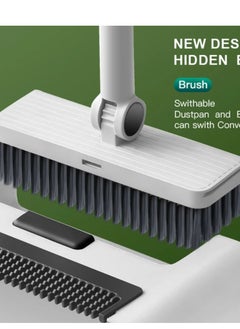 Generic Broom Set with Dustpan for Home, Broom and Dustpan for Home, Kitchen Broom for Indoor Sweeping, Apartment Broom with Long Handle Dustpan, Angled Broom with Upright Dustpan IR  - Image 4