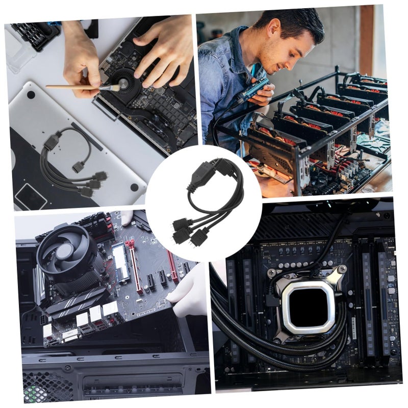 كابل مقسم LED RGB، سلك تمديد ARGB للوحة الأم للكمبيوتر - Image 5