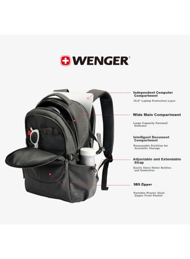 Wenger Swiss Army Knife 15.6-inch Laptop Bag Business Backpack School Bag Men And Women High Value - Image 1