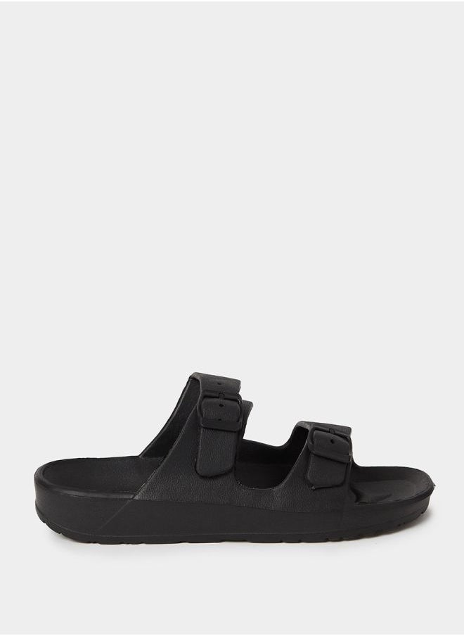 Styli - Double Strap Buckle Detail Slides - Image 1