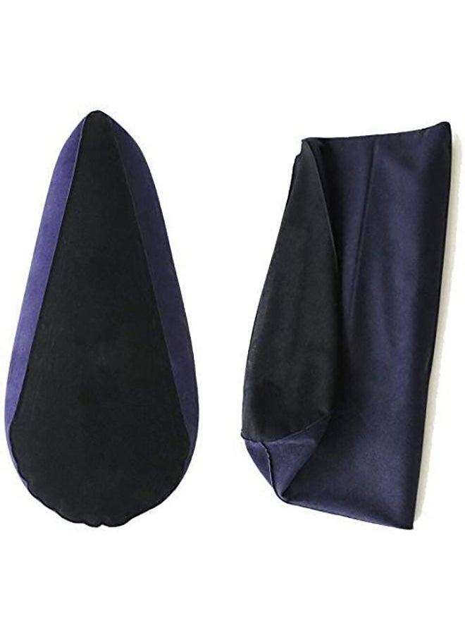 Generic - Synthetic Portable Wedge Pillow Inflatable Cushion Body Positioners for Legs and Back Support Lightweight for Sleeping Reading and Rest Use in Bed Travel Camping Or Office Fast Inflating Deflation - Image 1