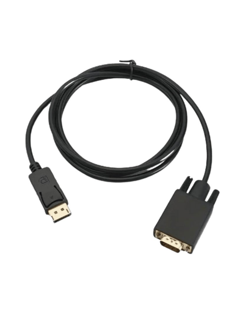 VGA to Display Port DP  Cable Adapter, DP to VGA Connector, 1.8 M, Compatible with PC, Laptop Monitor, TV, Projector - Image 4