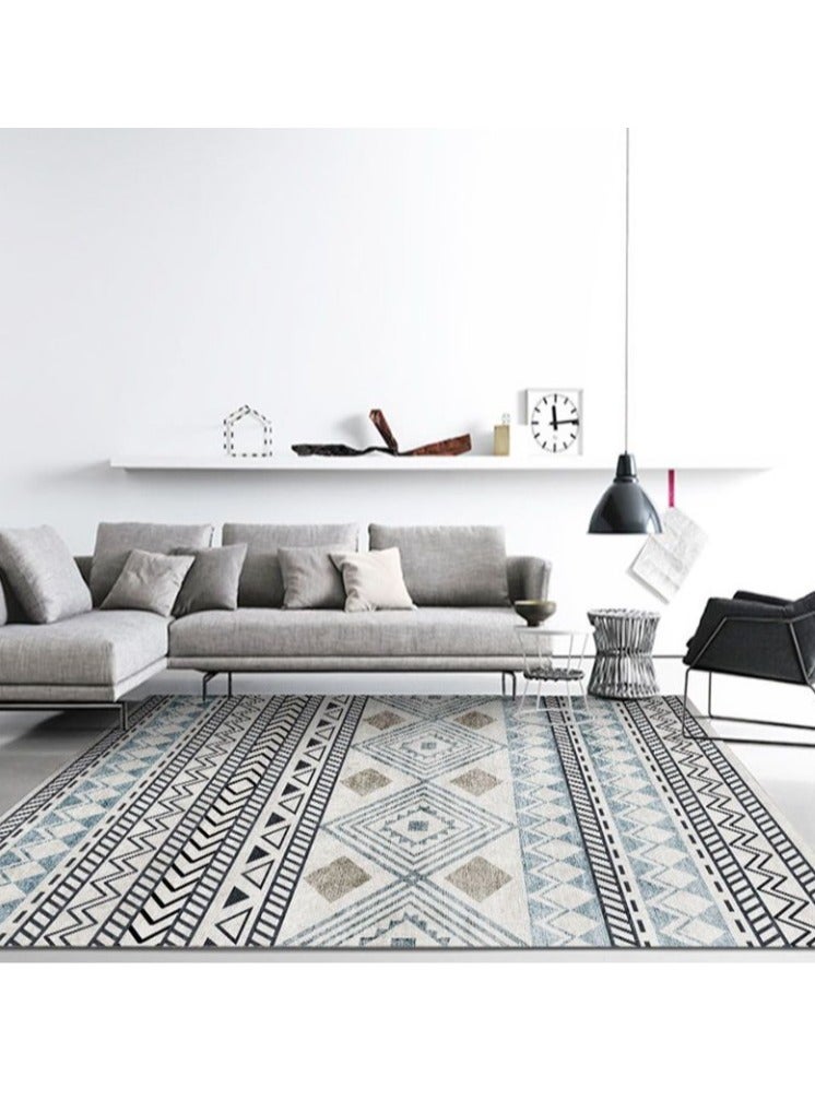 كي واي دي سجادة فيلفت للمساحات الكبيرة، سميكة، قابلة للغسل، كبيرة الحجم، بنمط كرتوني ناعم، مضادة للانزلاق، للسجاد الكبير في غرفة المعيشة وغرفة النوم، مقاس 160*230 سم. - Image 1