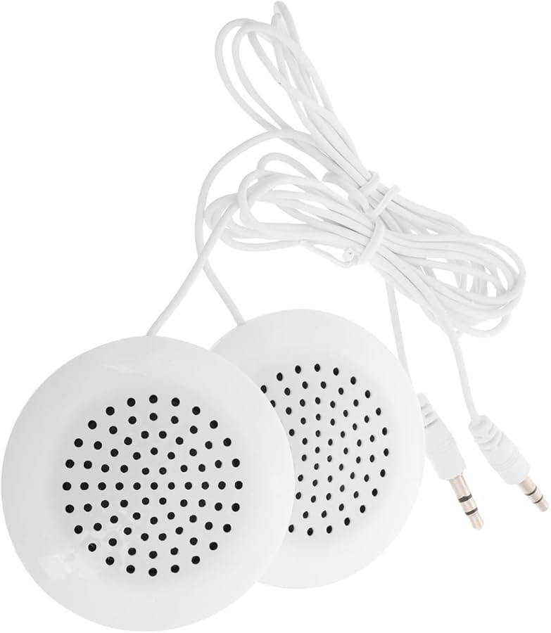 Jojofuny 2 قطعة مكبر صوت وسادة صغير للنوم، مكبرات صوت محمولة ستريو للهاتف Mp3 بحجم صغير - Image 2