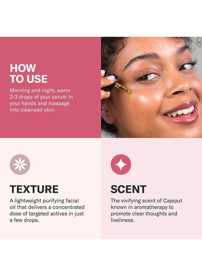 Odacite Odacité Acne Serum Concentrate for Face, Pore Cleanser Facial Oil for Pimples with Black Cumin + Cajeput - Purifying Facial Serum with Vitamin A & Natural Ingredients - 0.17 Fl. Oz - Image 4