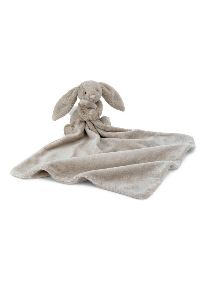 جيليكات بطانية أمان ودمية محشوة للأطفال من جيلي كات، لون بيج، مقاس 13.5 بوصة - هدية للأطفال - Image 1