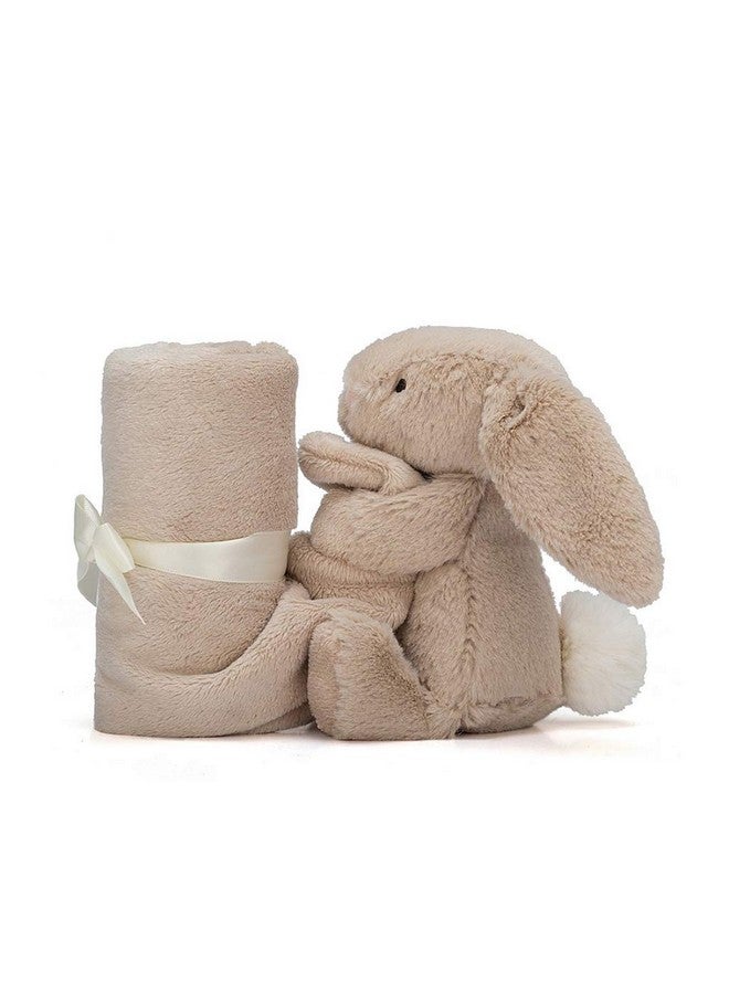 جيليكات بطانية أمان ودمية محشوة للأطفال من جيلي كات، لون بيج، مقاس 13.5 بوصة - هدية للأطفال - Image 3