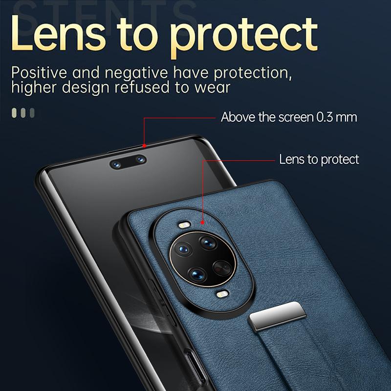 سولادا جراب هاتف مقاوم للصدمات مصنوع من الجلد الهجين لهاتف Huawei Nova 14 Pro Pc (بني) - Image 4
