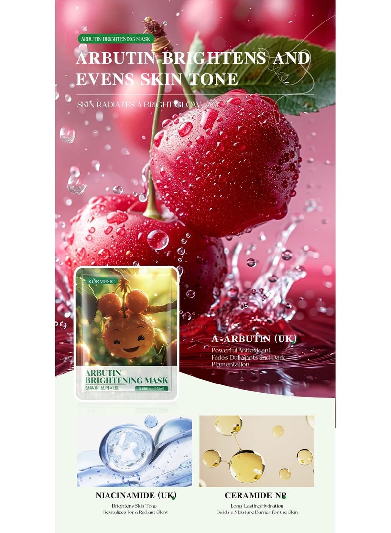Kormesic Arbutin Essence Mask - 25ml x 5 Sheets  - Image 2