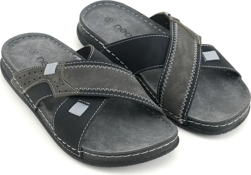 Gezer Summer Men's Artificial Leather Neosoft Comfortable Sole Daily Slippers