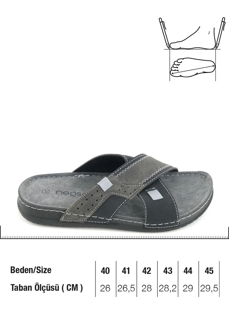 Gezer Summer Men's Artificial Leather Neosoft Comfortable Sole Daily Slippers