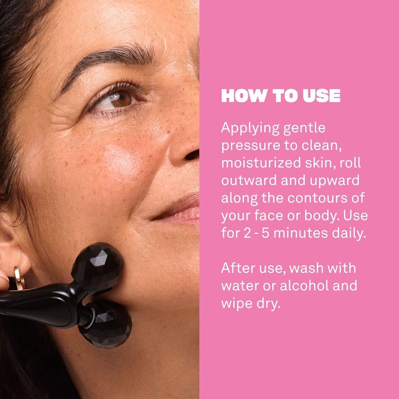 BABE ORIGINAL Facial Massage Pro Face Roller Face Massager Tool Cooling Zinc Alloy DualHeaded Face Sculpting Tool for Firmness - Image 3