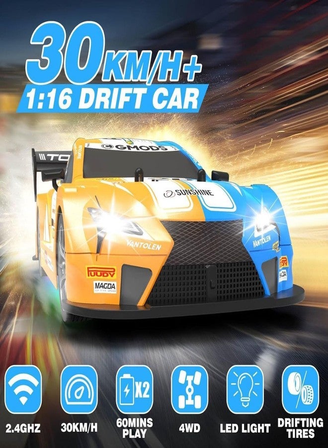 Babelly Rc Drift Remote Control Car 1:24 Scale, High-Speed, 4Wd, Lights, Rechargeable Racing Car, Drifting Tires, 2.4Ghz, for Kids - Image 4