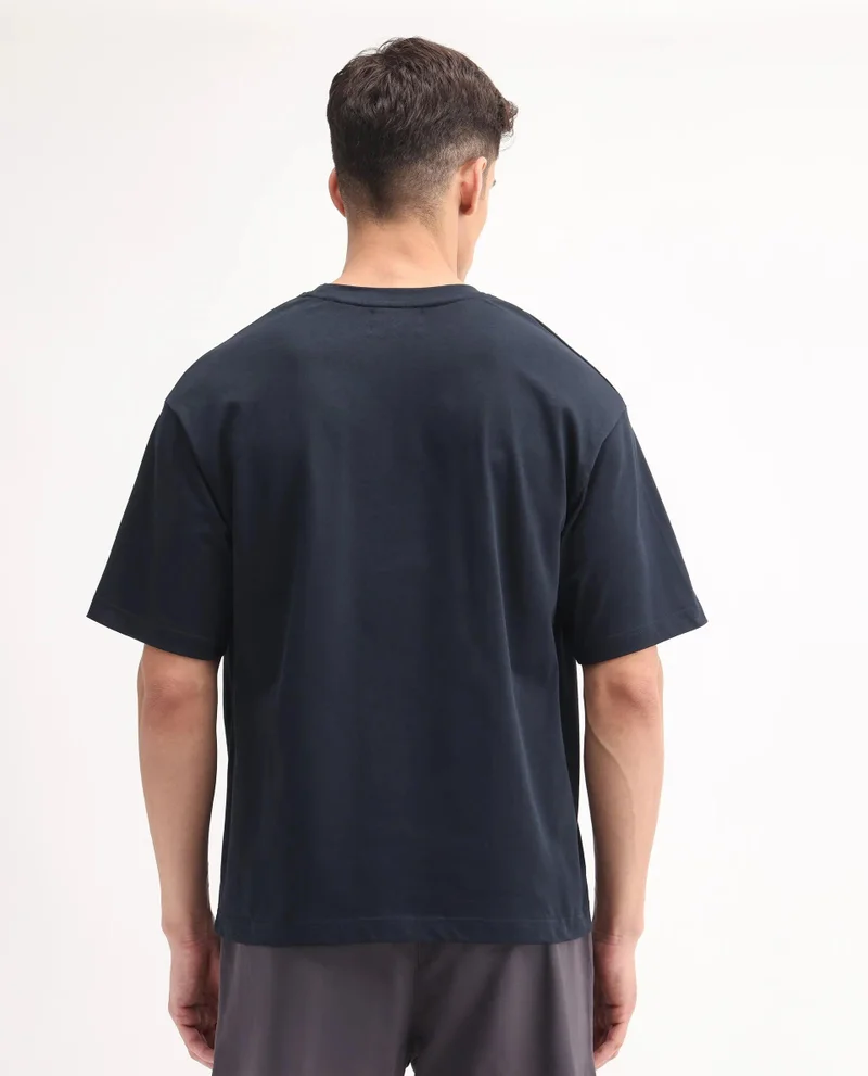 Rare Rabbit Men's Oversized Graphic Print T-Shirt