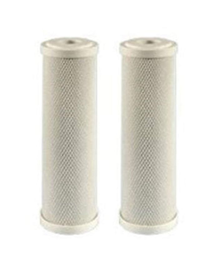 CFS  2 Pack Activated Carbon Block Water Filter Cartridges Compatible with Ecosoft Countertop Filter Models  Removes Bad Taste and Odor  Whole House Replacement Water Filter Cartridge - Image 1