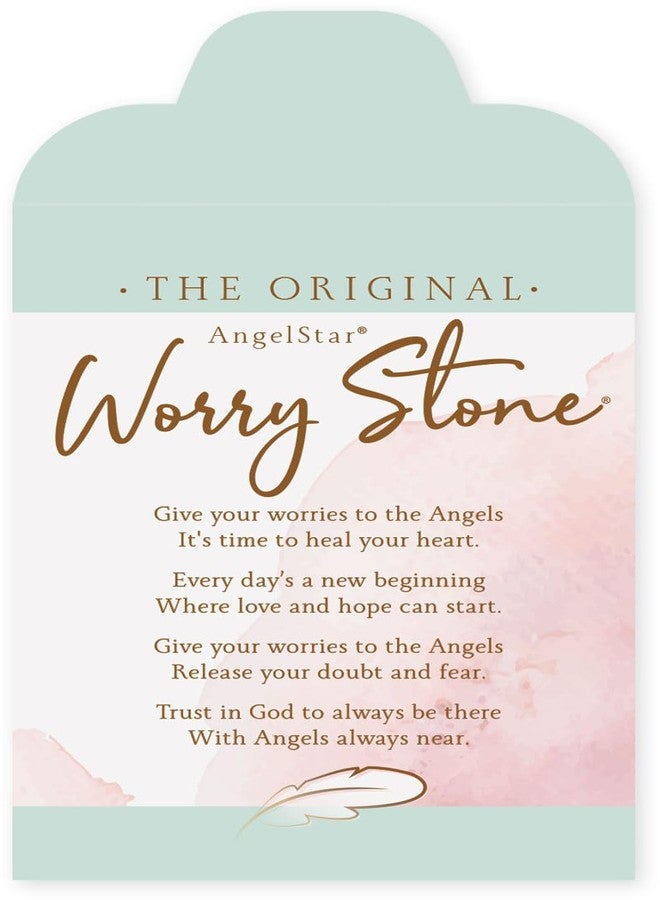 Angelstar Angel Star 8716 Courage Angel Worry Stone, 1-1/2", 1.5" H x 1.5" W, White - Image 2