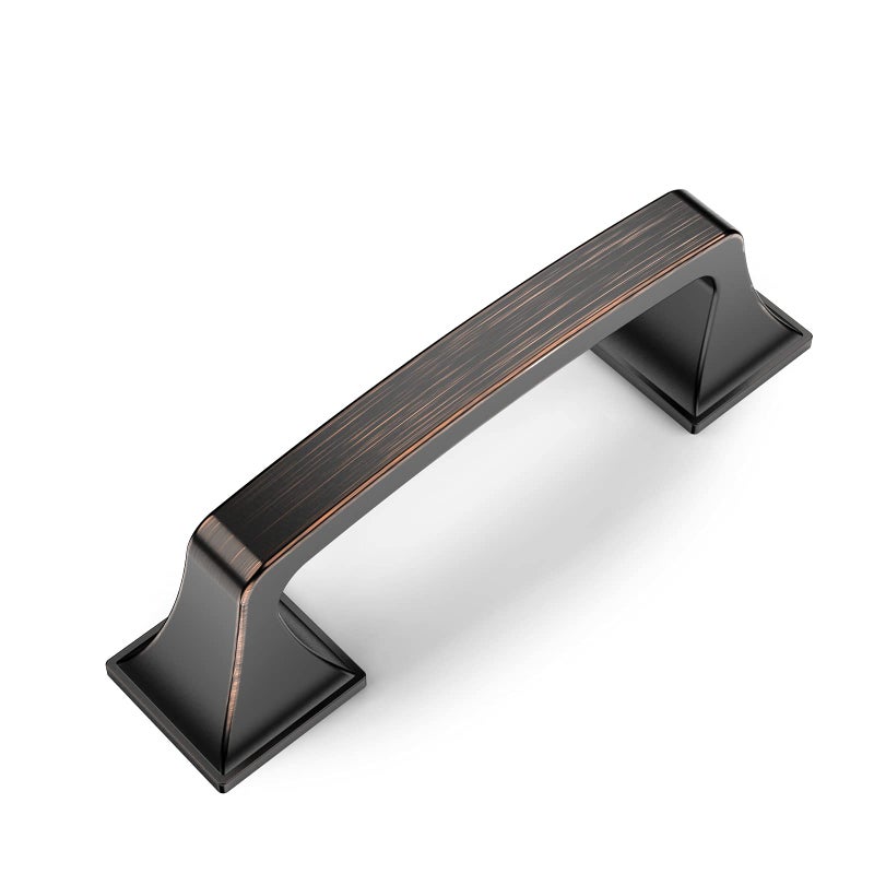 Amerdeco 10 Pack Oil Rubbed Bronze 3 Inch(76mm) Hole Centers Kitchen Cabinet Pulls Hardware Kitchen Handles for Cabinets Cupboard Handles Drawer Pulls - Image 1