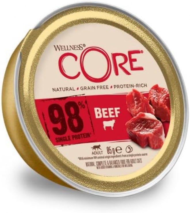 Wellness Core Wet Food 98% Single Protein Beef for Cats 85g - Image 1