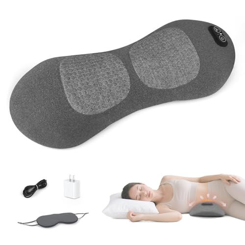 Lifiora 3-in-1 Back Massager with Heat & Vibration, Smooth Spine Triple Fusion Lumbar Support Pillow for Lower Back and Sciatica Pain Relief, Deep Tissue Relaxation for Bed or Office Chair - Image 1