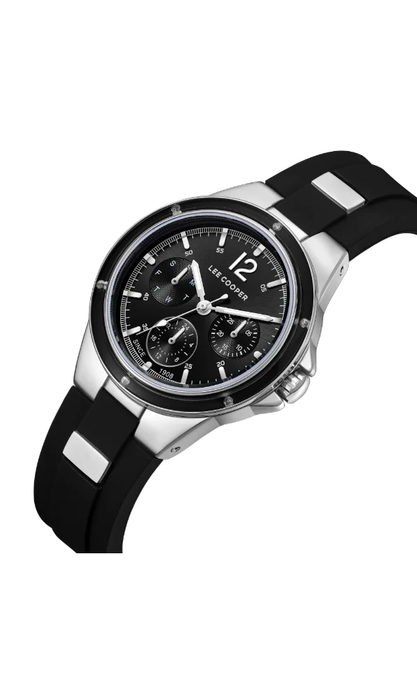 لي كوبر Women's Silicone Multi Function Watch LC08099.351 - 35 mm