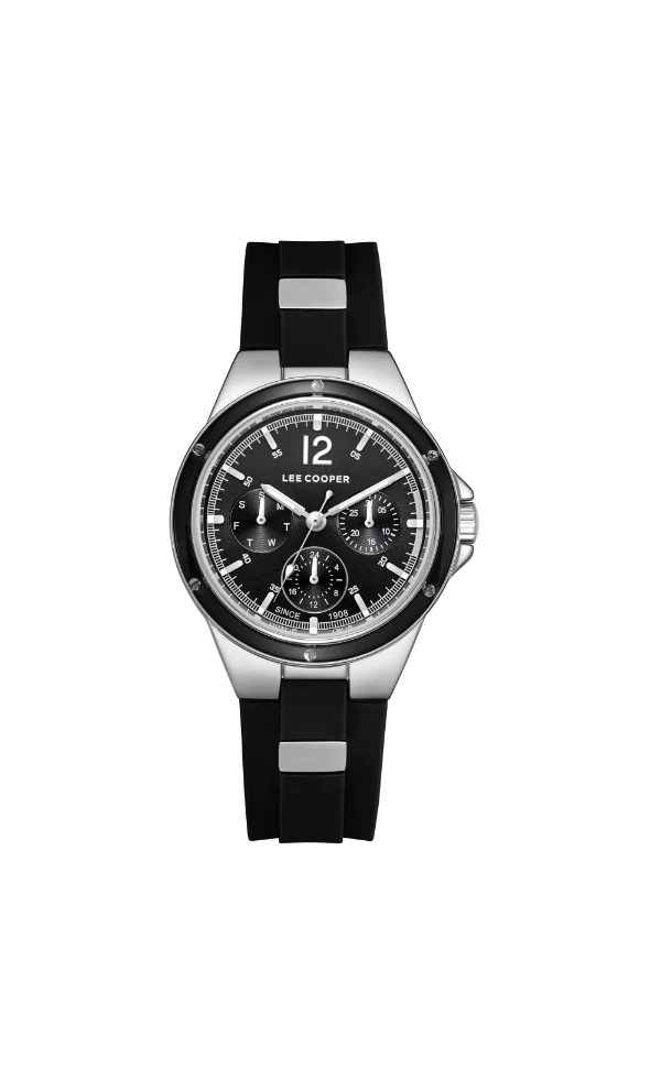 لي كوبر Women's Silicone Multi Function Watch LC08099.351 - 35 mm